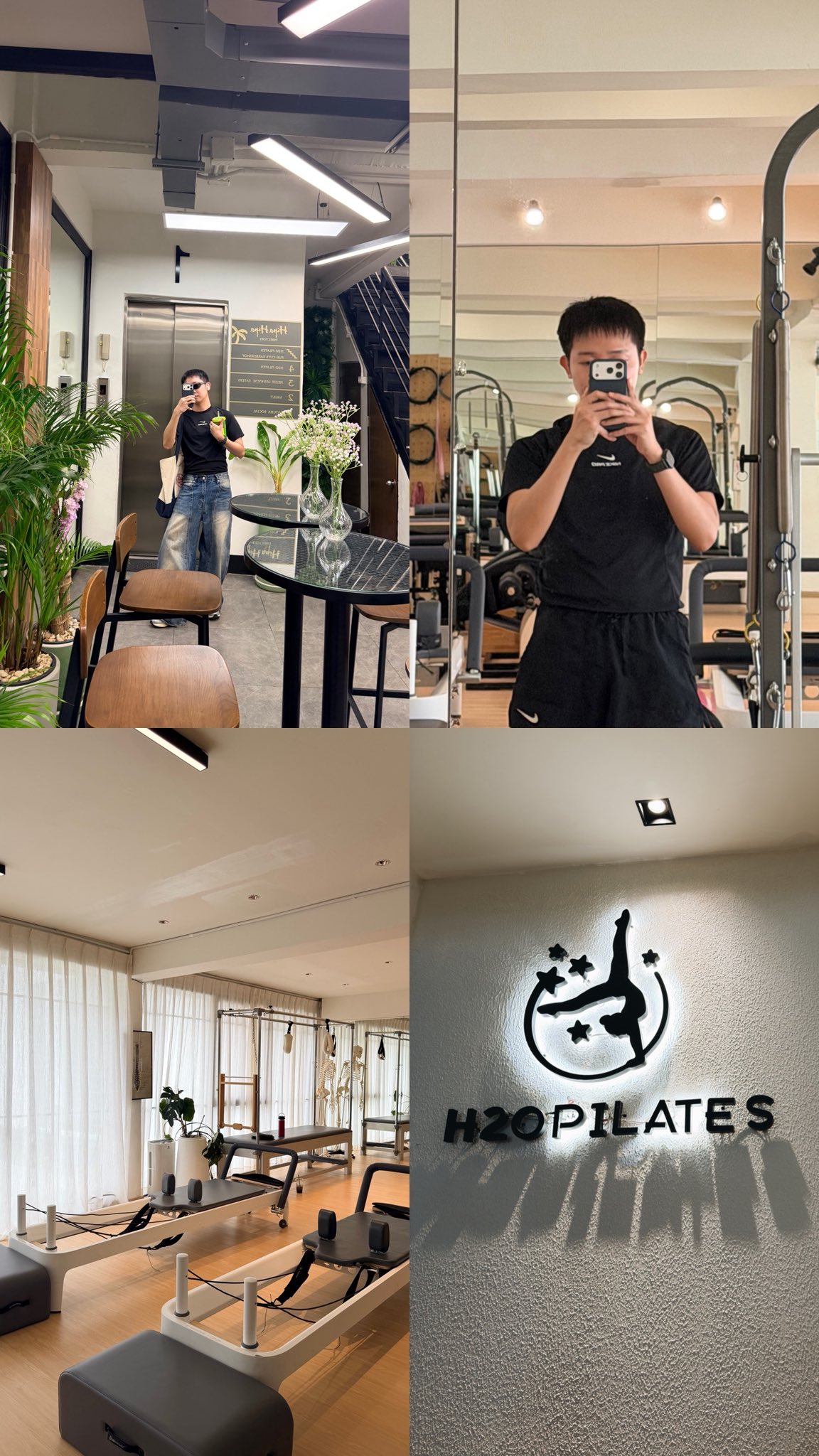 บรรยากาศสตูดิโอพิลาทิส H2O Pilates พร้อมเครื่องรีฟอร์มเมอร์