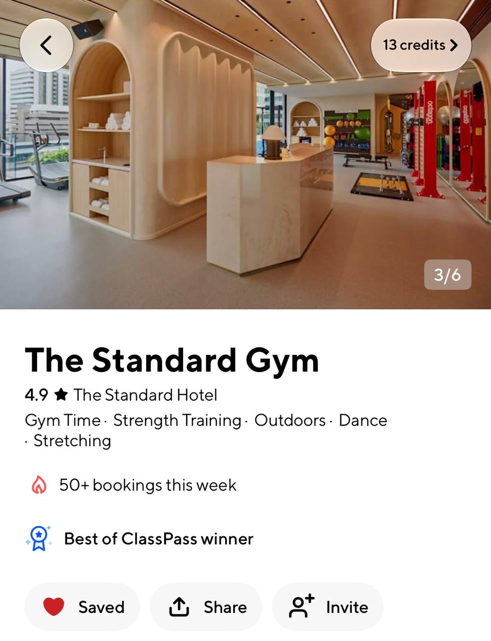 โซนต้อนรับและลานมวยของ The Standard Gym